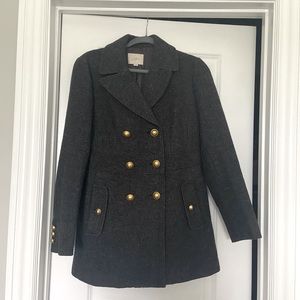 LOFT Wool Peacoat (Grey)